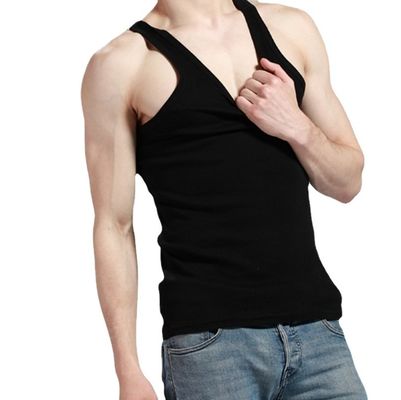 Vestido de acondicionamiento físico transpirable para hombres sin mangas Tanque para ropa deportiva con impresión digital
