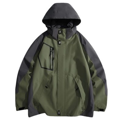 Camisetas de invierno de carreras de bicicleta de campo chaquetas de hombre de longitud regular sudaderas con capucha desmontables impermeables