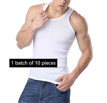 Vestido de acondicionamiento físico transpirable para hombres sin mangas Tanque para ropa deportiva con impresión digital
