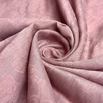 Tejido a medida para ropa Cachemira lana peinada textil poliéster acetato satinado Jacquard