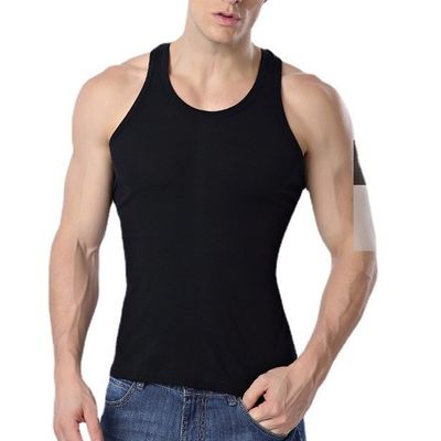 Vestido de acondicionamiento físico transpirable para hombres sin mangas Tanque para ropa deportiva con impresión digital