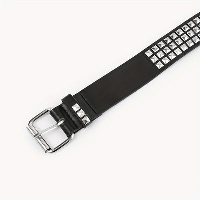 Cinturón occidental unisex con estilo ordinario Ancho 2-4 cm Fijación de hierro Diseño de rivet punk