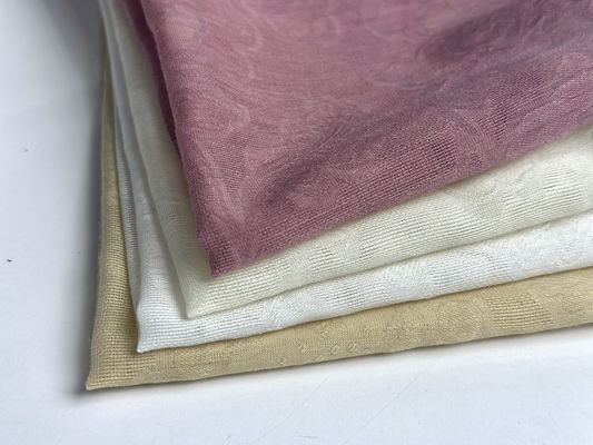 Tejido a medida para ropa Cachemira lana peinada textil poliéster acetato satinado Jacquard