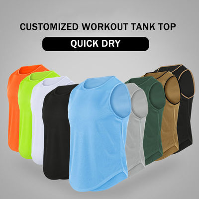 Impresión digital XMAMLON OEM RTS QUICK DRY Gimnasio maratón chaleco de correr para el fitness masculino