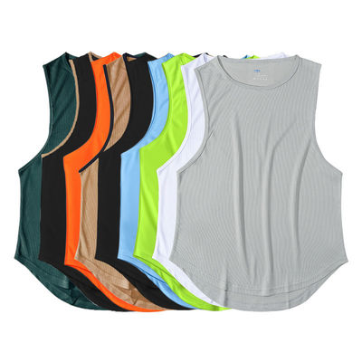 Impresión digital XMAMLON OEM RTS QUICK DRY Gimnasio maratón chaleco de correr para el fitness masculino