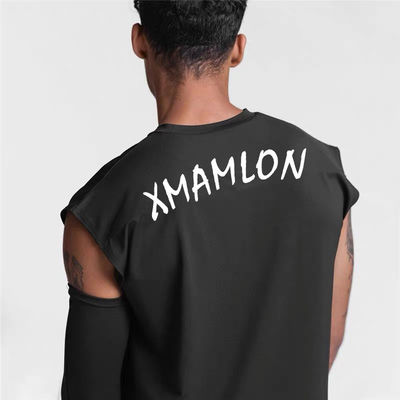 Unisex Impresión gráfica digital gimnasio cortado sin mangas chaleco XMAMLON Custom OEM RTS