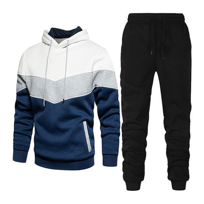 Adultos Hoodies Unisex 100% de algodón suéter y pantalones de sudor conjunto sólido grueso sudadera