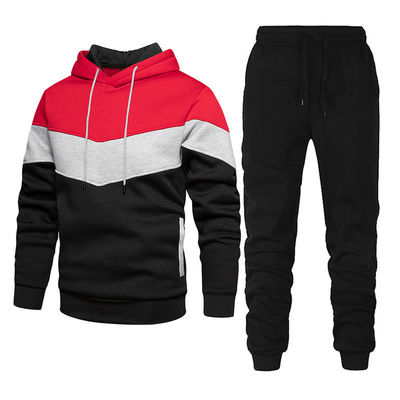 Adultos Hoodies Unisex 100% de algodón suéter y pantalones de sudor conjunto sólido grueso sudadera