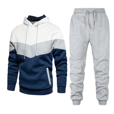 Adultos Hoodies Unisex 100% de algodón suéter y pantalones de sudor conjunto sólido grueso sudadera