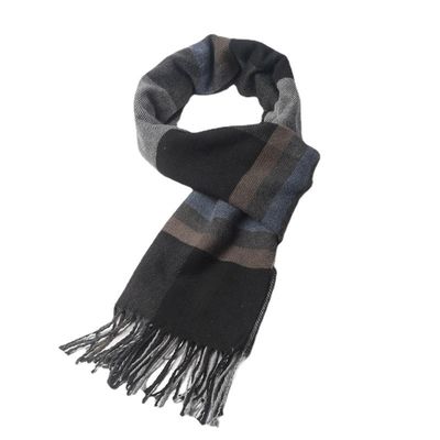 Equipo de fútbol Aficionados Jacquard Bufanda de Invierno de punto a medida Bufanda de invierno con patrón de cuadros