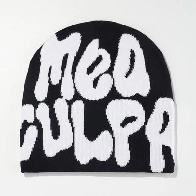 Tipo domo 100% Acrílico Jacquard Invierno Custom Tejido Pom Pom Beanie Sombrero para días fríos