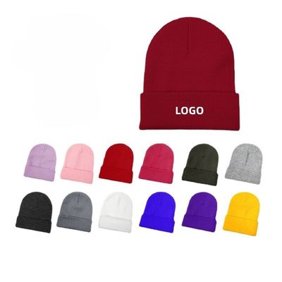 Embroidery de logotipo personalizado Unisex Acrílico de punto con gorra con esposas cálido de invierno de punto Sombreros con gorra para SKI