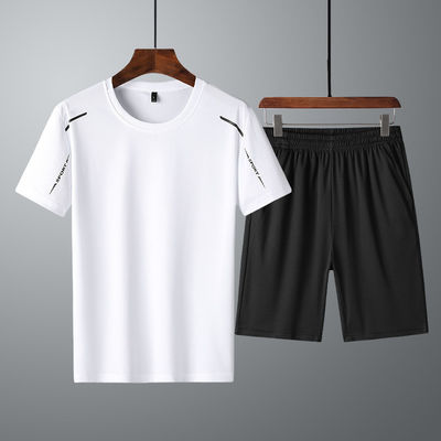 100% de poliéster para hombres Conjunto de ropa de abrigo rápida y seca T-shirt para verano