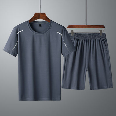 100% de poliéster para hombres Conjunto de ropa de abrigo rápida y seca T-shirt para verano