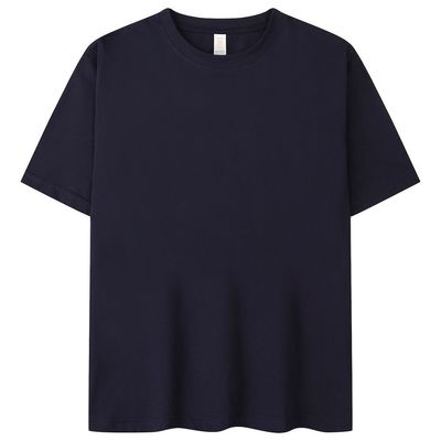 Camisa casual seca rápida con logotipo bordado azul claro para hombres en categoría de popularidad juvenil