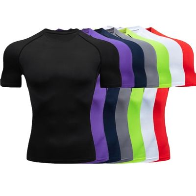 XMAMLON camiseta de manga corta para hombres perfecta para el entrenamiento de compresión atlética