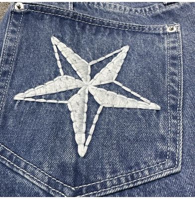 Traje de deporte de hombres de gran tamaño traje de chaqueta personalizado casual 2 piezas con tela de denim