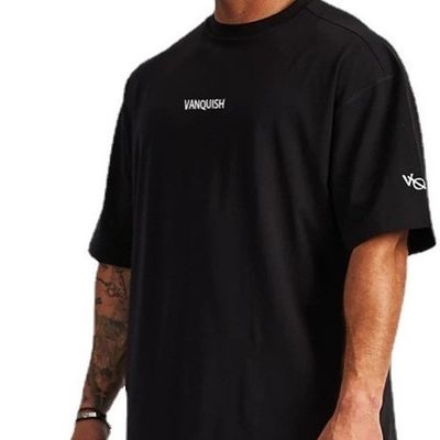 Camiseta de hombre de gran tamaño de verano esencial en método de tejido de punto y patrón de impresión