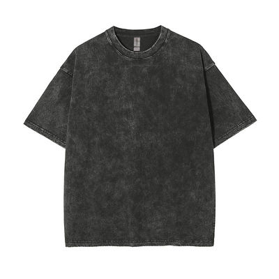 250g de algodón T-shirt retro con manga corta y logotipo personalizado