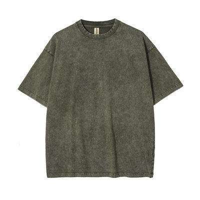 250g de algodón T-shirt retro con manga corta y logotipo personalizado