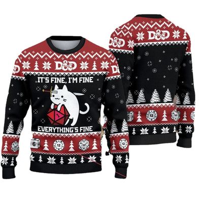 XMAMLON Camiseta de cuello redondo a medida ropa de hombre casual suéter de Navidad suéter impreso