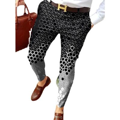 Pantalones de impresión táctica asequibles para hombres temporada de primavera pantalones de golf de punto elásticos