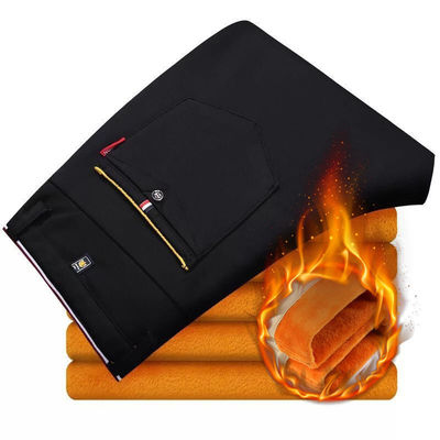 2023 Pantalones Casual para Hombres con Pantalla de lápiz con patrón de apertura de mosca y placa de cierre.