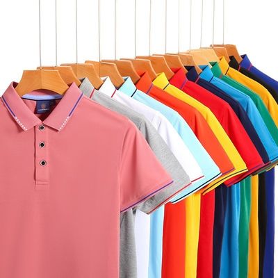 Camiseta de polo de manga corta personalizada para hombres para actividades de trabajo y publicidad