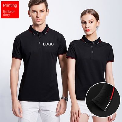 Camiseta de polo de manga corta personalizada para hombres para actividades de trabajo y publicidad