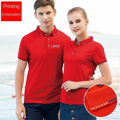 Camiseta de polo de manga corta personalizada para hombres para actividades de trabajo y publicidad