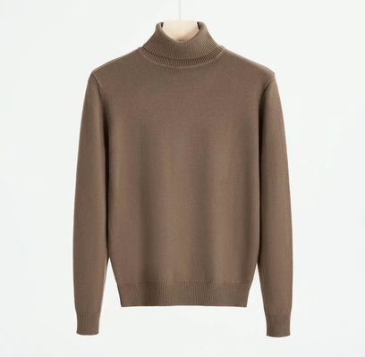 Pantalones de punto de primavera suéter de cuello alto para hombres blusa interior a prueba de viento camisa de fondo