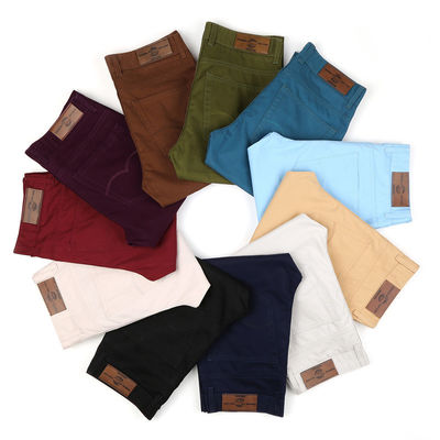 Pantalones largos Pantalones estilo de moda Estiramiento de algodón de cintura media Pantalones para hombre