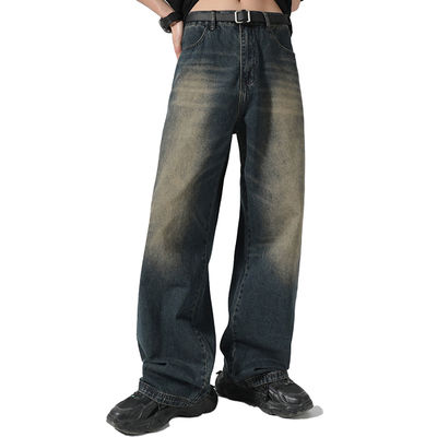 Apoyo 7 días Muestra de pedido Tiempo de entrega 2023 Vintage Distressed Jeans para hombres