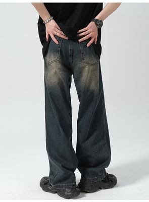 Apoyo 7 días Muestra de pedido Tiempo de entrega 2023 Vintage Distressed Jeans para hombres