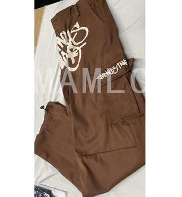 XMAMLON Calzoncillos ligeros de época de otoño pantalones de hombre con logotipo impreso a medida