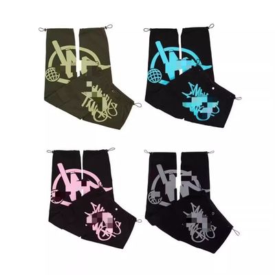 XMAMLON Calzoncillos ligeros de época de otoño pantalones de hombre con logotipo impreso a medida