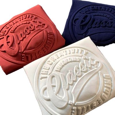 Diseño personalizado camiseta vintage para hombres Impresión 3D Puff Respirable 180 gramos Fibra de poliéster