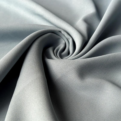 Estilo SLUB 100% Poliéster Antibiosis Estiramiento Matte Tejido de satén seco rápido para vestidos