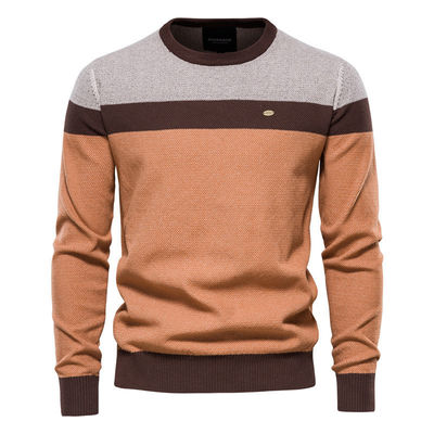 Primavera clásica de otoño y primavera ropa de punto para hombres de moda camiseta de punto de cuello