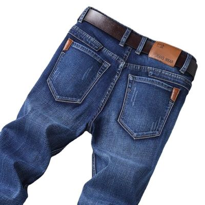 Cómodo y elegante XMAMLON RTS Jeans de moda recta para hombres en Demin regular