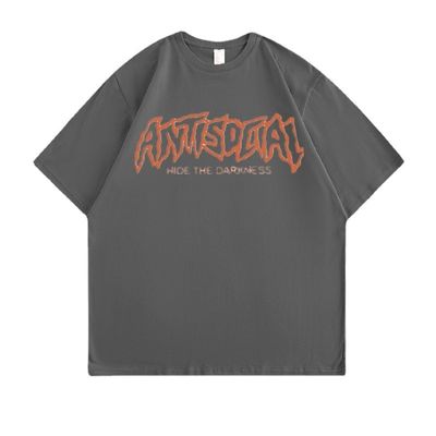 Camisetas de algodón impresas a medida OEM ODM Detección de aguja antiencogida Plus Tamaños