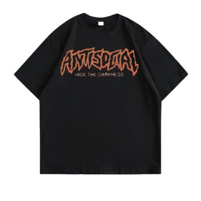 Camisetas de algodón impresas a medida OEM ODM Detección de aguja antiencogida Plus Tamaños