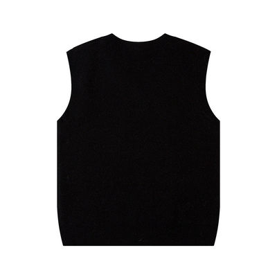 Pullovers de cuello en V de sol de hombre de costumbre suéter de punto chaleco sin mangas zapatillas de chaqueta