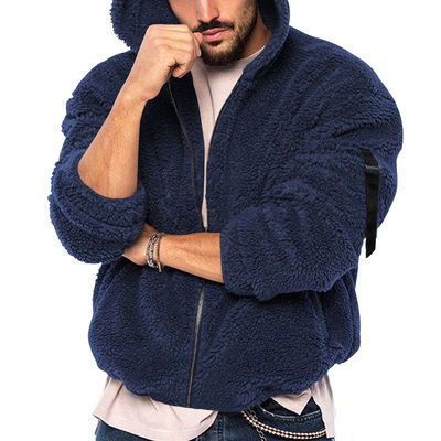 Chaqueta de veludo ártico de dos lados para hombres, de material resistente al viento y de algodón