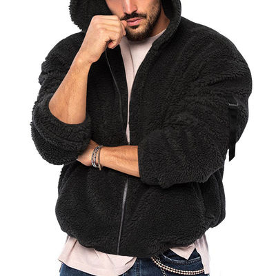 Chaqueta de veludo ártico de dos lados para hombres, de material resistente al viento y de algodón