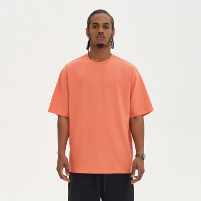 220G de gran tamaño 100% de algodón camiseta masculina para ropa de calle vintage