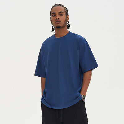220G de gran tamaño 100% de algodón camiseta masculina para ropa de calle vintage