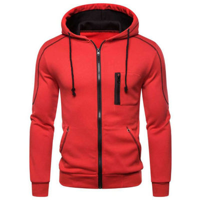 Chaqueta con cremallera, suéter de sudadera de algodón para hombre
