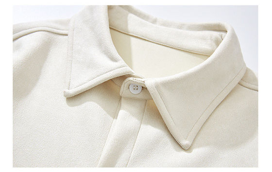 Invierno de los hombres 2023 Camisa de color suéter de manga larga de color sólido con bolsillos y estilo flexible