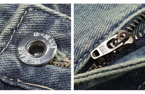 Jeans para hombres pantalones regulares de cintura media pantalones de carga para venta al por mayor